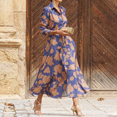 Liora™ - Floral Print Shirt Dress
